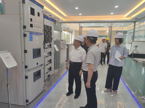 高新区党工委书记宋洪鹏，副书记姚来新一行领导到公司现场调研